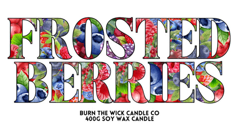 400g Frosted Berries Double Wick Soy Wax Candle