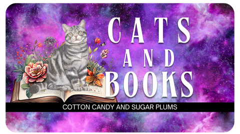Cats and Books - Cotton Candy and Sugar Plums