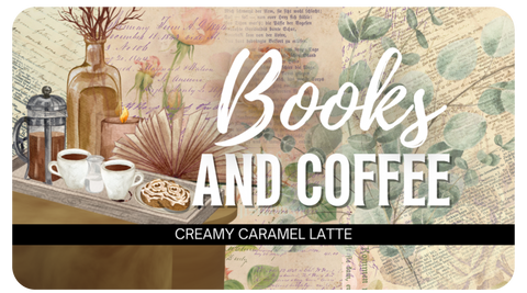 Books and Coffee - Creamy Caramel Latte
