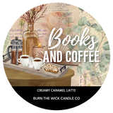 Books and Coffee - Creamy Caramel Latte